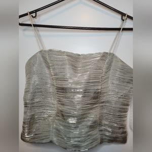 Bellissima Fashions Corset Olive Gold Top